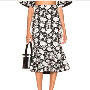 Alexis Tiras Reece Floral Embroidery‎ Skirt